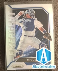 Miguel Amaya Rookie Card 2021 Panini Prizm Emergent Insert #EM10 Chicago Cubs